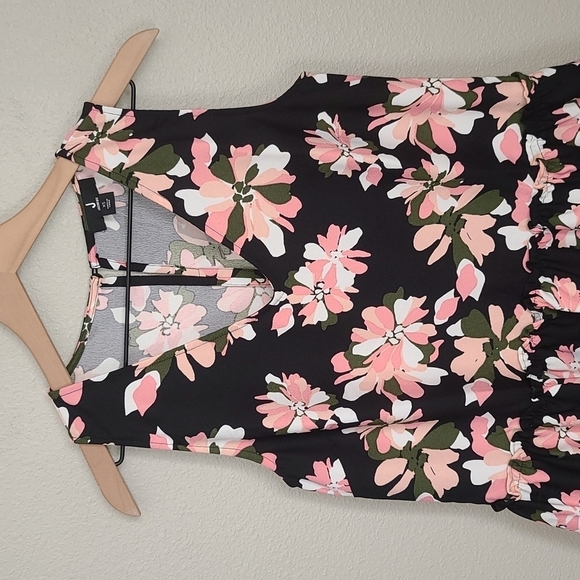 J by Jason Wu NWOT Floral Crepe Satin Peplum Top - Picture 4 of 10